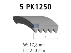 Curea transmisie cu caneluri DT SPARE PARTS 6.31508 – KIA | AutoRival