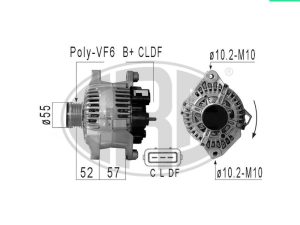 Alternator ERA 210820A – KIA | AutoRival