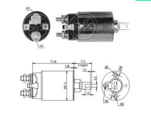 Solenoid electromotor ERA ZM691 – KIA | AutoRival